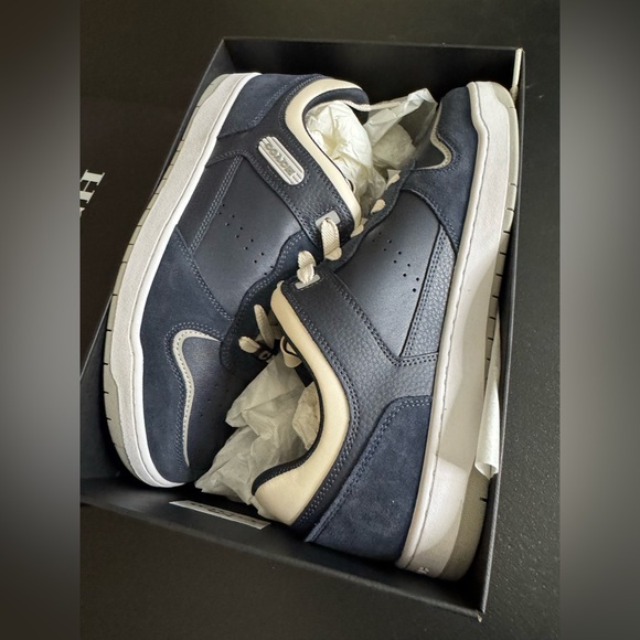 Coach Other - Men’s coach C201 leather and suede navy sneaker